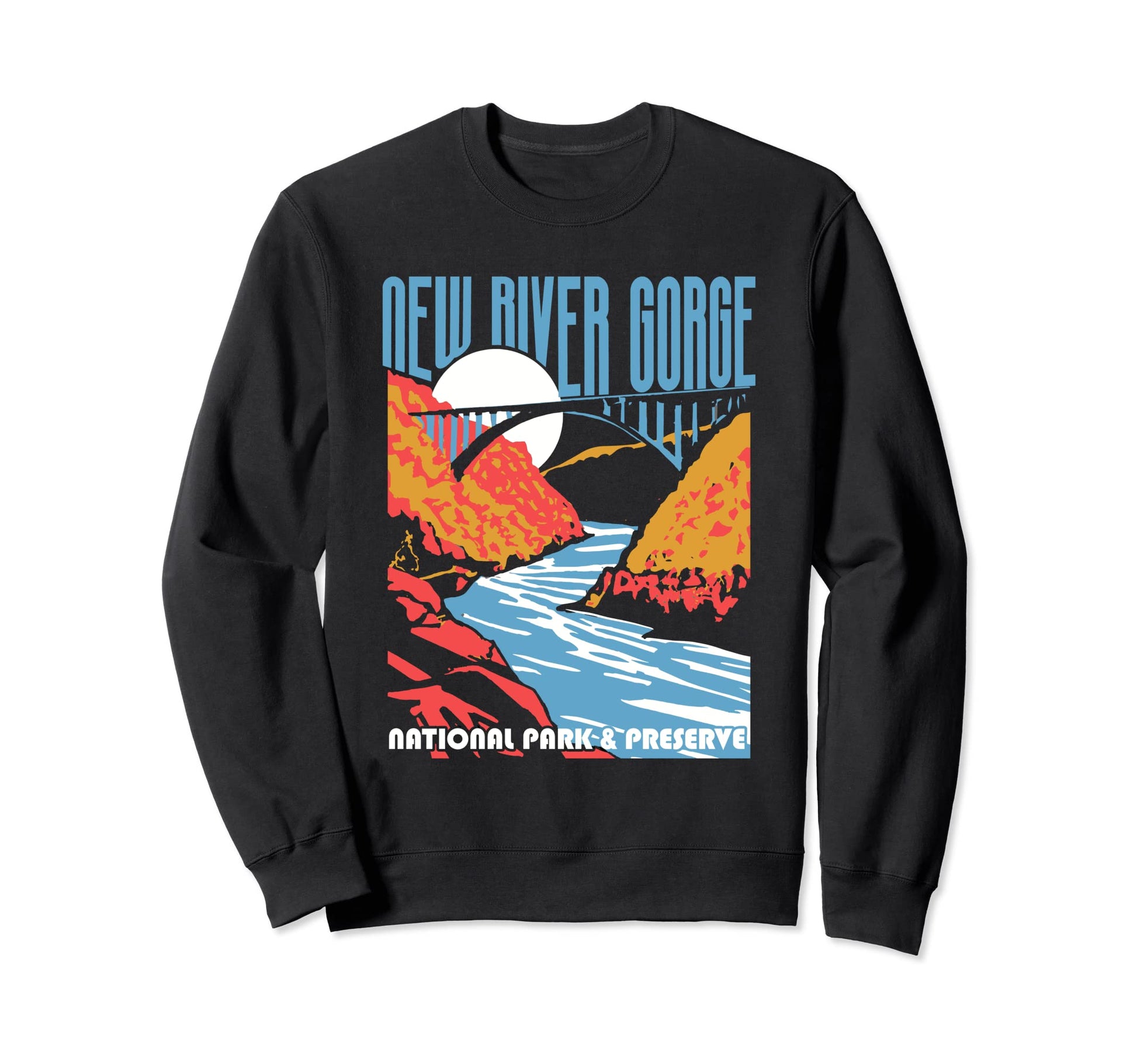 New River Gorge National Park West Sweatshirt - Unique Graphic Unisex - T-Shirt, Sweatshirt, Hoodie
