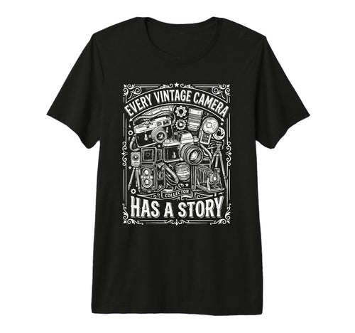 Camera Collector Photography T-Shirt - Novelty Apparel Men Women - T-Shirt, Sweatshirt, Hoodie