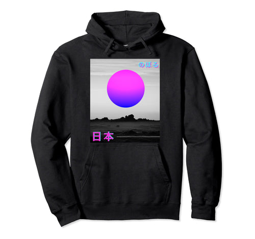 Pastel Goth Tokyo Sun Rise Hoodie - Casual Everyday Wear Men Women - T-Shirt, Sweatshirt, Hoodie