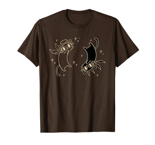 Y2K 90S Ying Yang Cat Tomcat Evil And T-Shirt - Graphic Print Men Women - T-Shirt, Sweatshirt, Hoodie