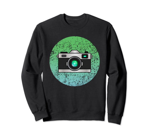 Photography Camera Distress Sweatshirt - Unique Graphic Men Women - T-Shirt, Sweatshirt, Hoodie