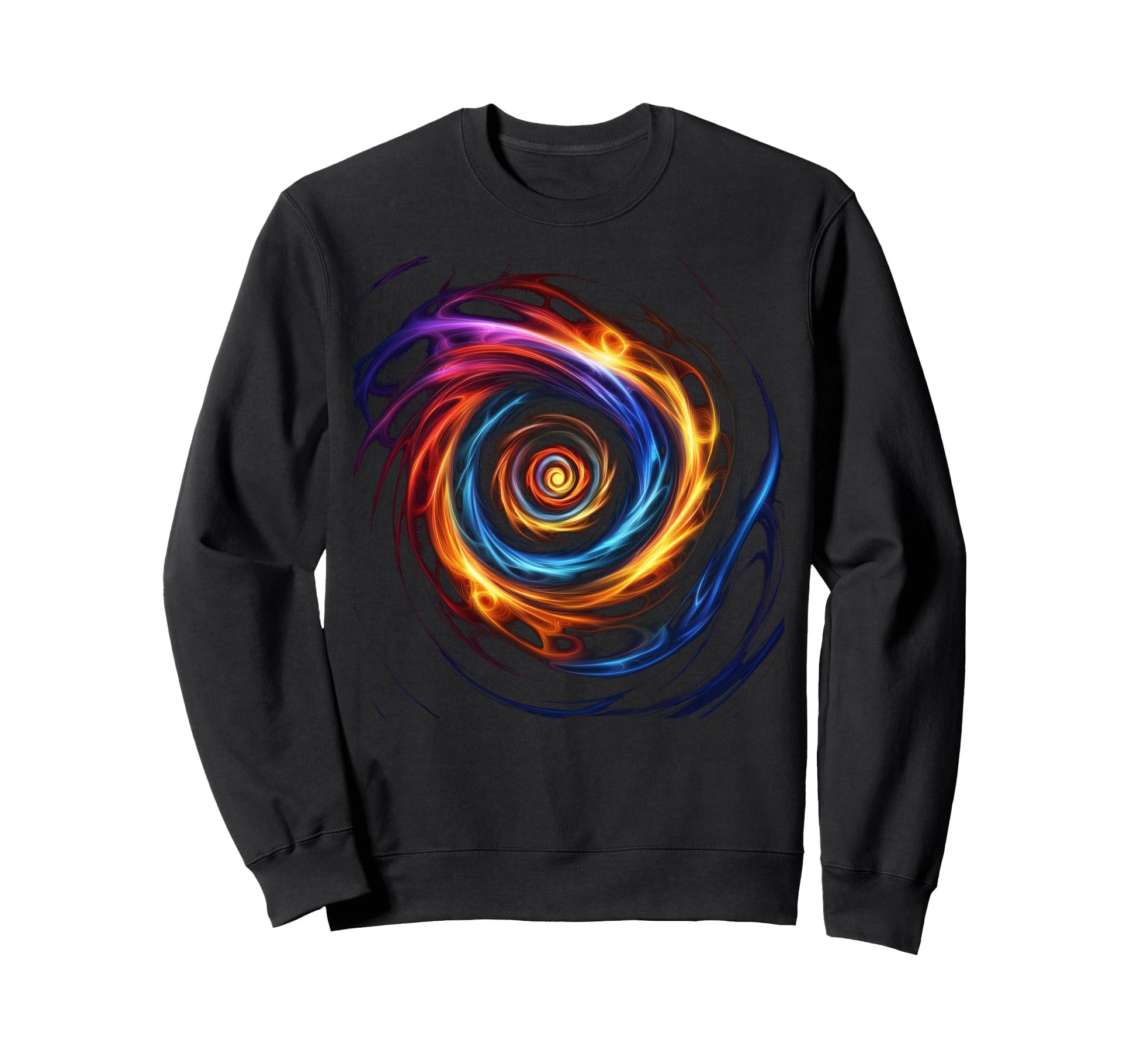Spinning Rainbow Flame Whirlpools Sweatshirt - Minimalist Print Unisex - T-Shirt, Sweatshirt, Hoodie