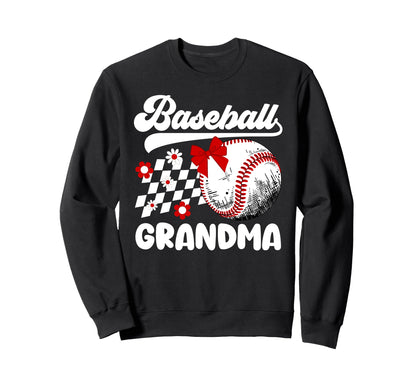Baseball Grandma Baseball Player Sweatshirt - Streetwear Style Men Women - T-Shirt, Sweatshirt, Hoodie