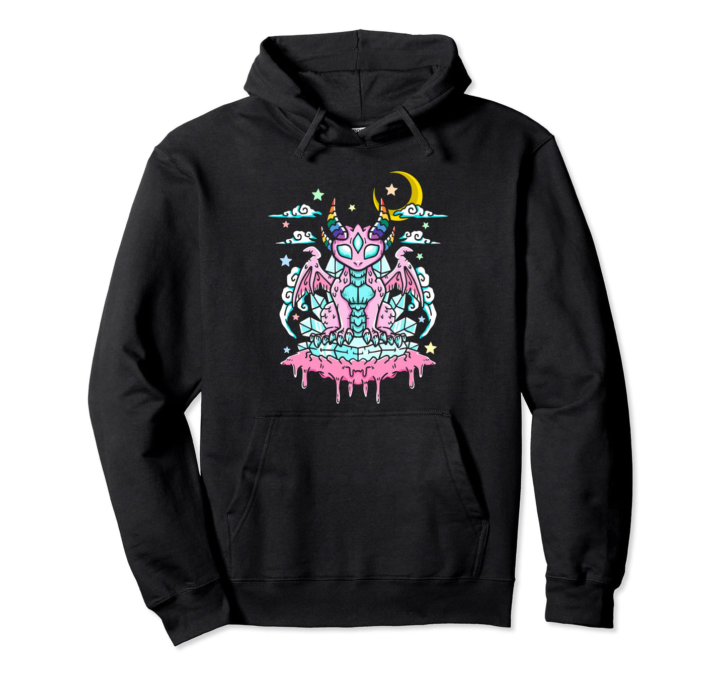 Pastel Goth Aesthetic Alt Kawaii Hoodie - Minimalist Print for Adults - T-Shirt, Sweatshirt, Hoodie