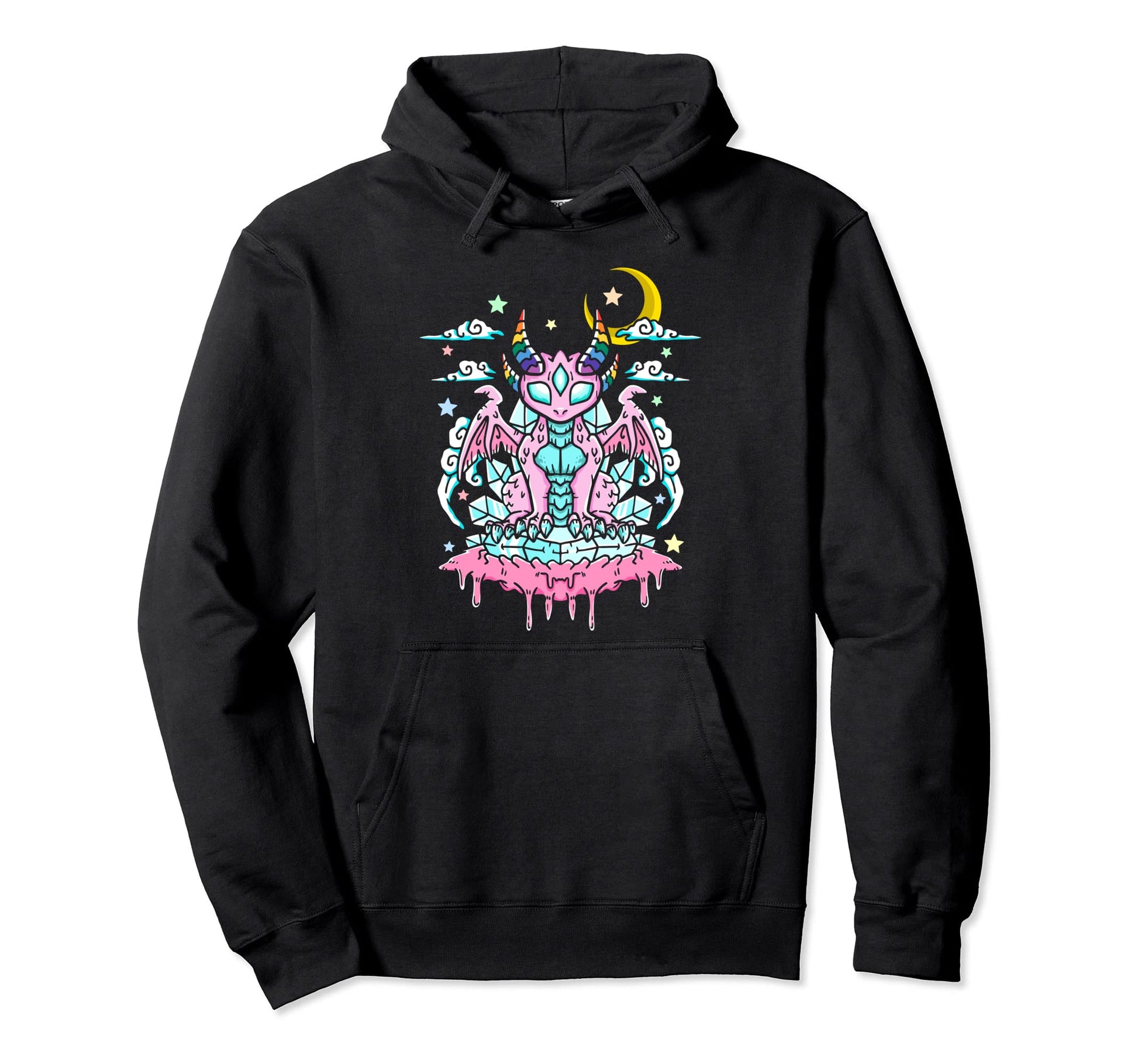Pastel Goth Aesthetic Alt Kawaii Hoodie - Minimalist Print for Adults - T-Shirt, Sweatshirt, Hoodie