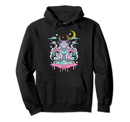 Pastel Goth Aesthetic Alt Kawaii Hoodie - Minimalist Print for Adults - T-Shirt, Sweatshirt, Hoodie
