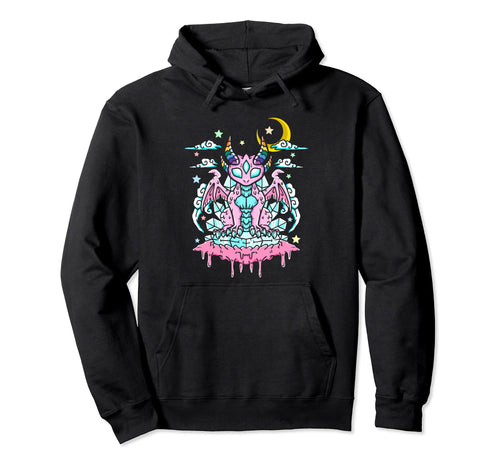 Pastel Goth Aesthetic Alt Kawaii Hoodie - Minimalist Print for Adults - T-Shirt, Sweatshirt, Hoodie