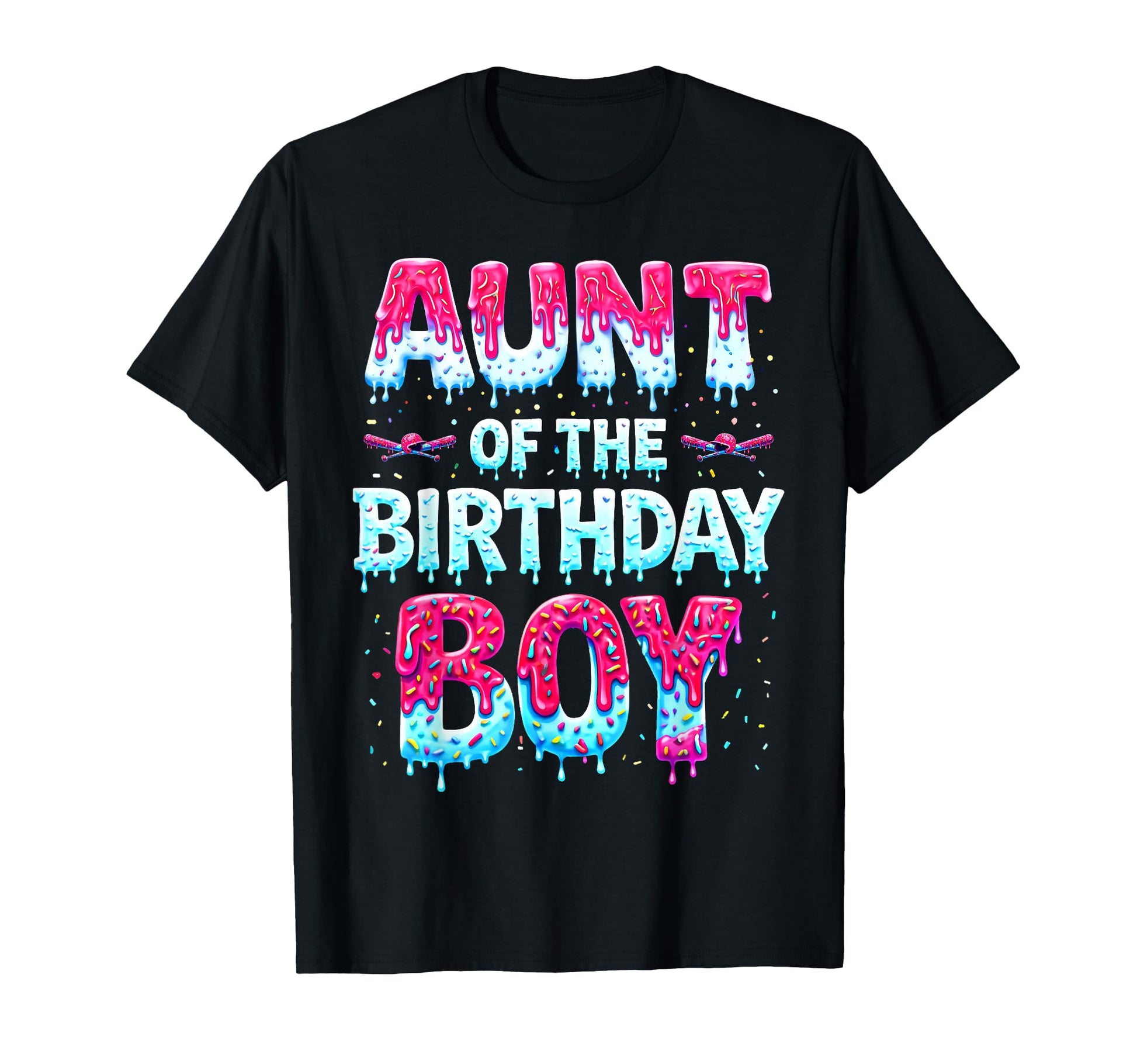 Aunt Birthday Ice Cream Baseball T-Shirt - Casual Everyday Wear Men Women - T-Shirt, Sweatshirt, Hoodie