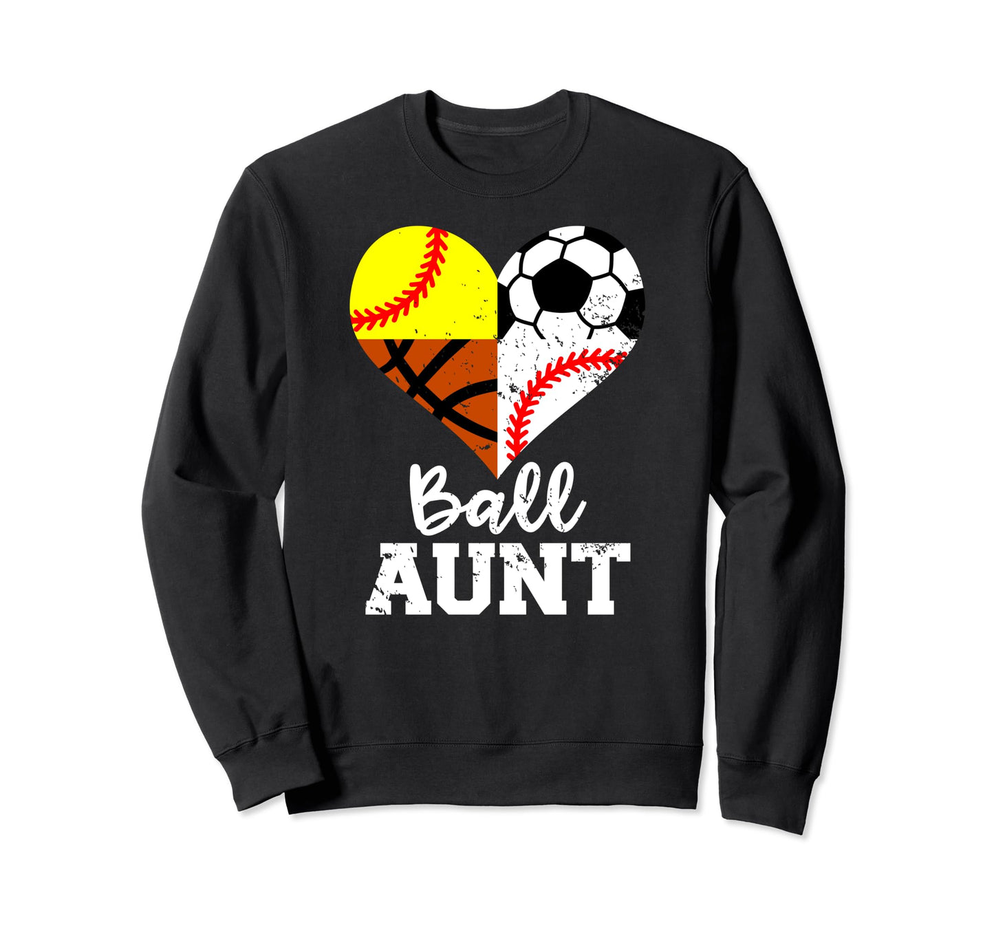 Ball Aunt Funny Soccer Sweatshirt - Casual Everyday Wear Men Women - T-Shirt, Sweatshirt, Hoodie