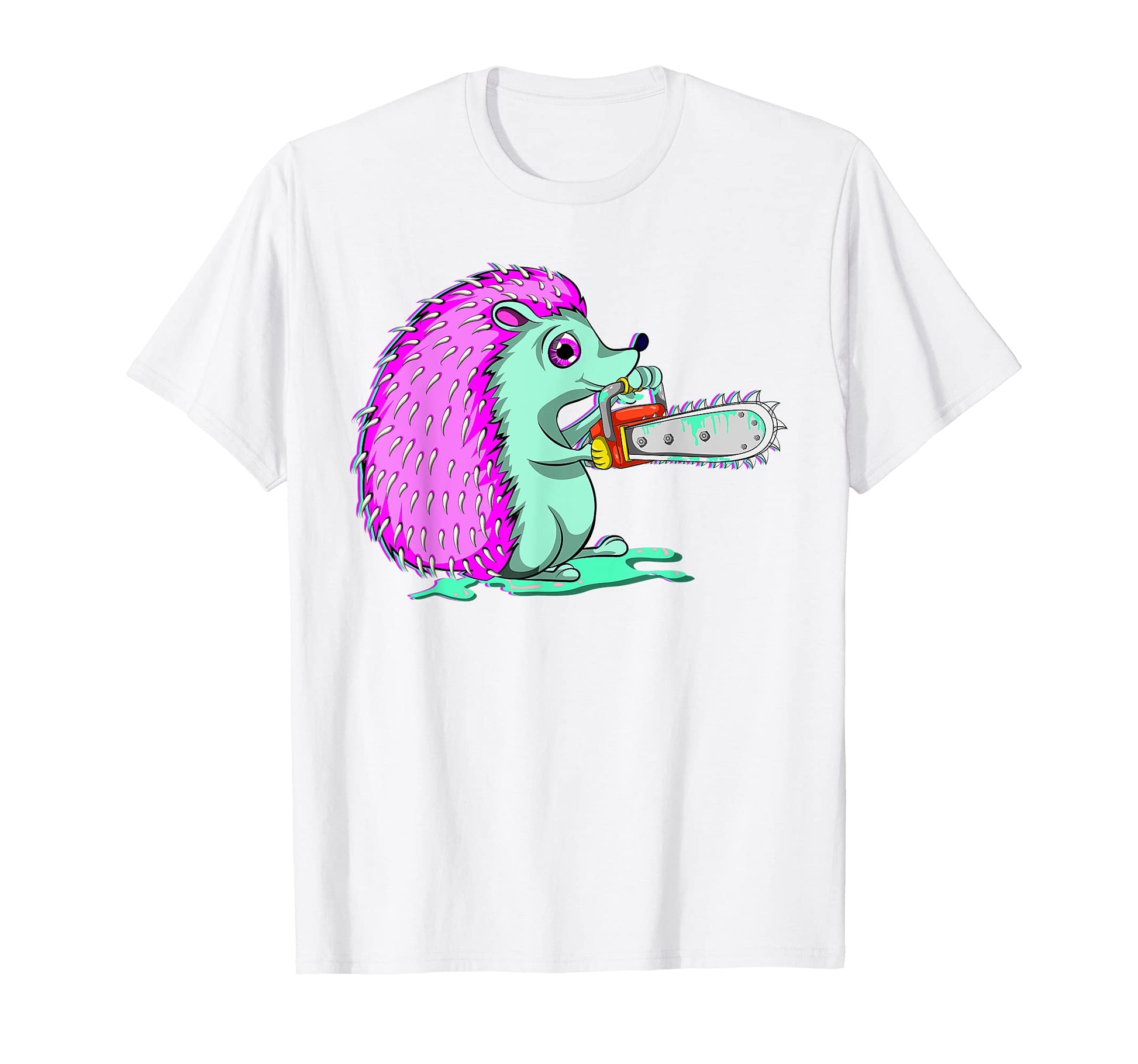 Creepy Forest Animal Chainsaw T-Shirt - Fun Novelty Design for Adults - T-Shirt, Sweatshirt, Hoodie