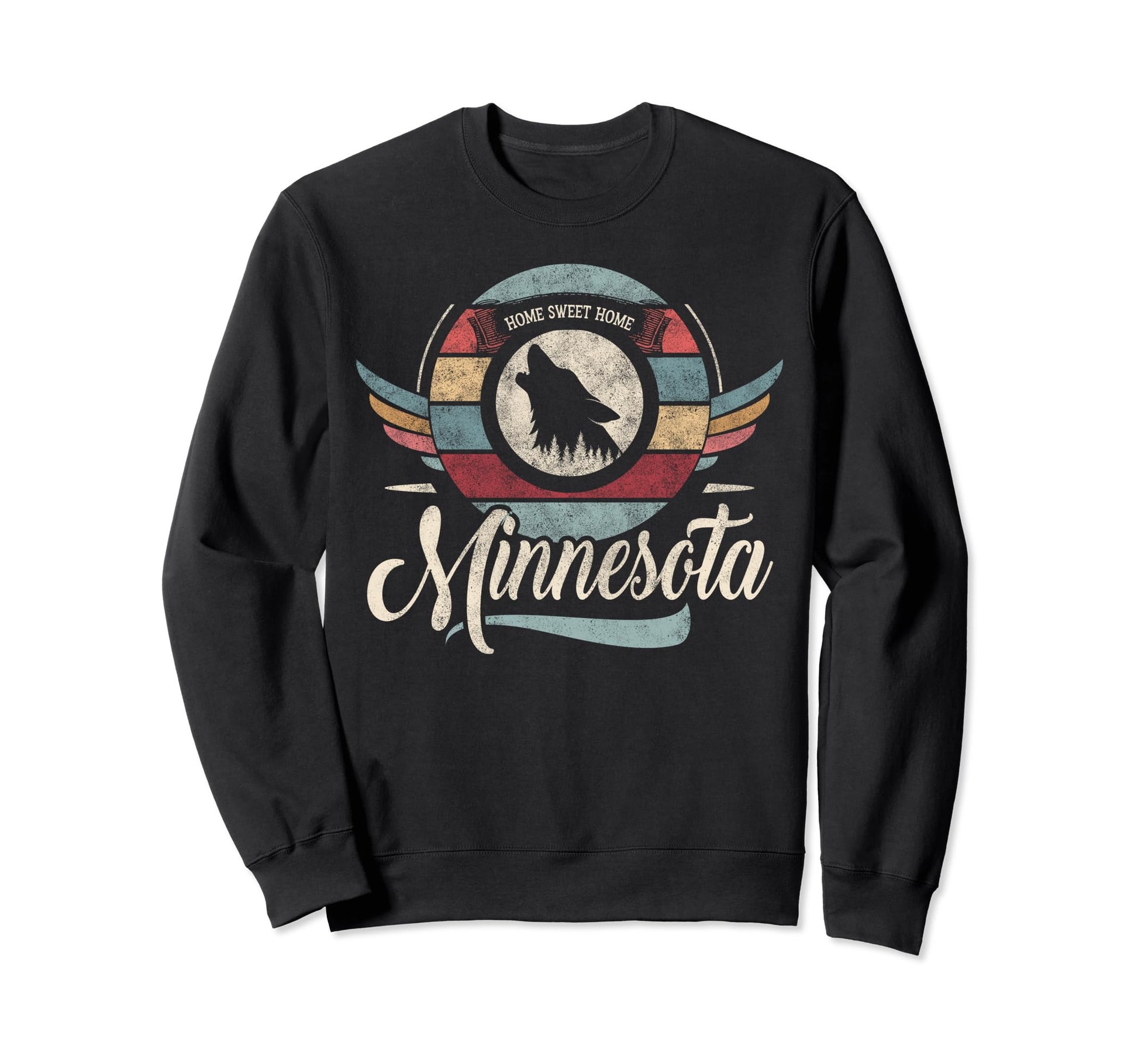 Minnesota State Animal Wolf Sweatshirt - Casual Everyday Wear for Adults - T-Shirt, Sweatshirt, Hoodie