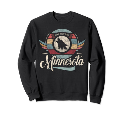 Minnesota State Animal Wolf Sweatshirt - Casual Everyday Wear for Adults - T-Shirt, Sweatshirt, Hoodie