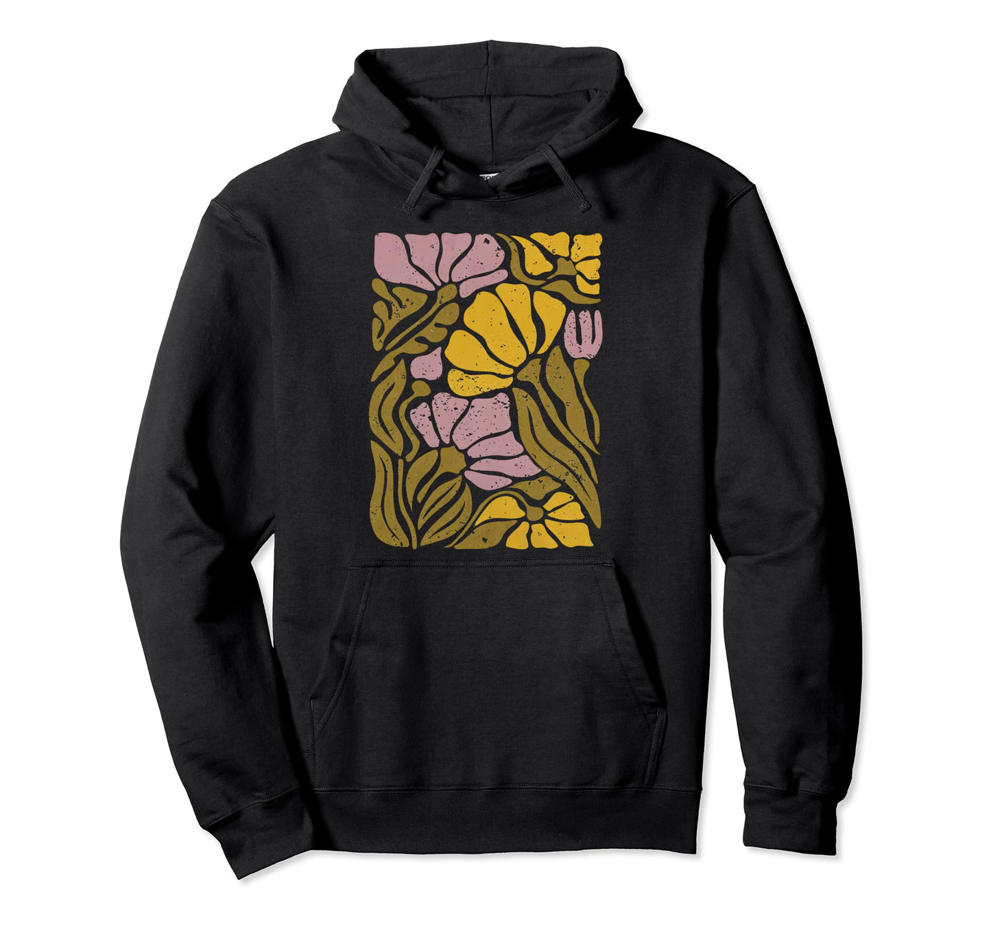 Boho Flower Botanical Wildflower Hoodie - Fun Novelty Design for Adults - T-Shirt, Sweatshirt, Hoodie