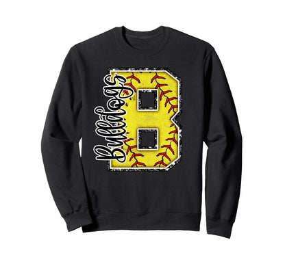Bulldogs Softball Mom Game Day Sports Sweatshirt - Graphic Print Unisex - T-Shirt, Sweatshirt, Hoodie
