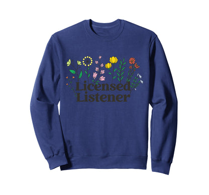 Licensed Listener Boho Flower Sweatshirt - Trendy Graphic Men Women - T-Shirt, Sweatshirt, Hoodie
