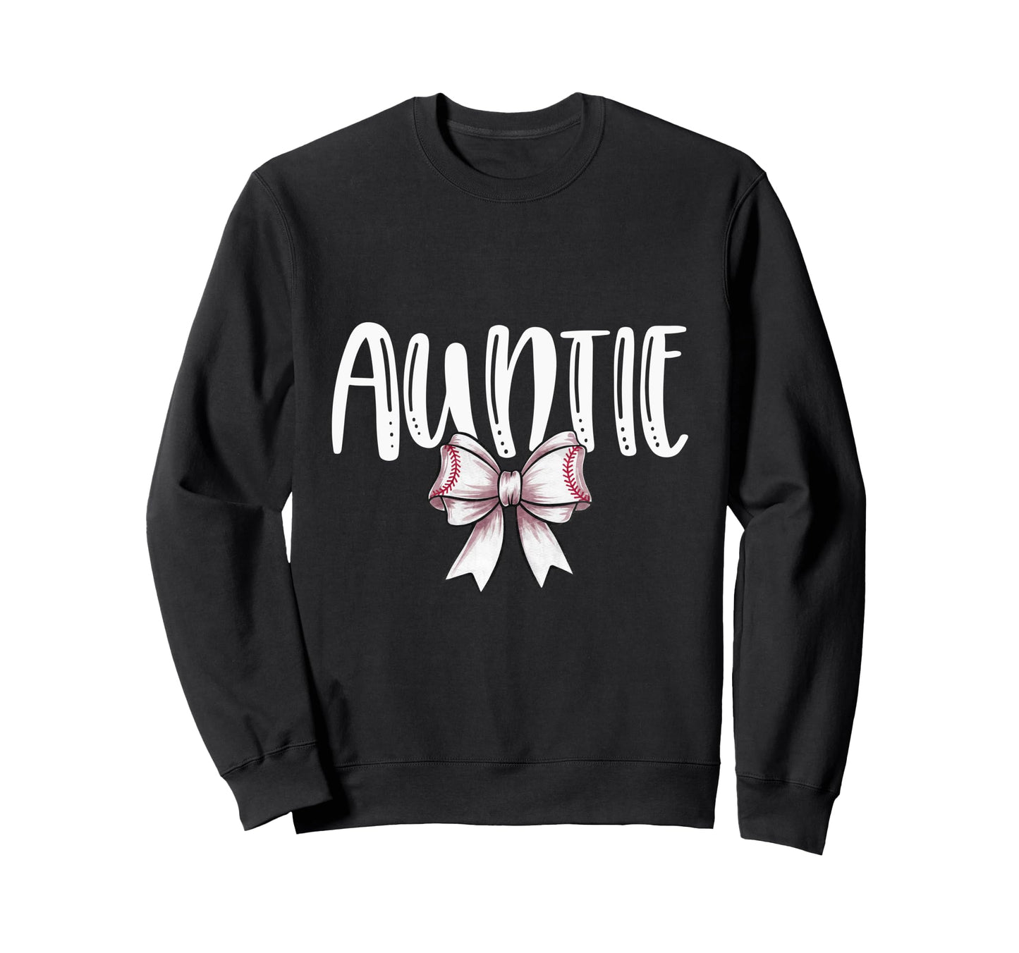 Coquette Baseball Auntie Spirit Sweatshirt - Trendy Graphic Unisex - T-Shirt, Sweatshirt, Hoodie