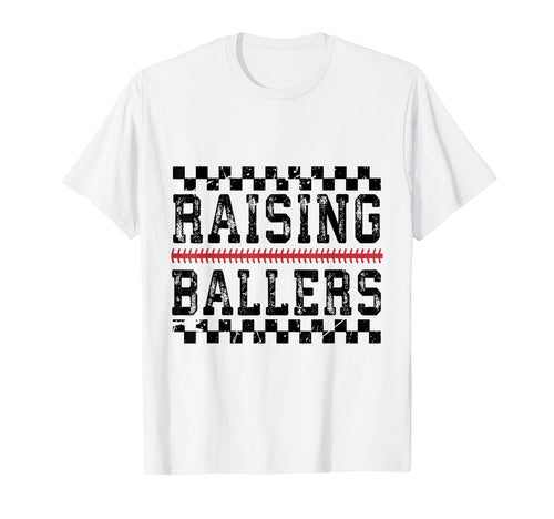 Raising Ballers Sports Parent Baseball T-Shirt - Unique Graphic Men Women - T-Shirt, Sweatshirt, Hoodie