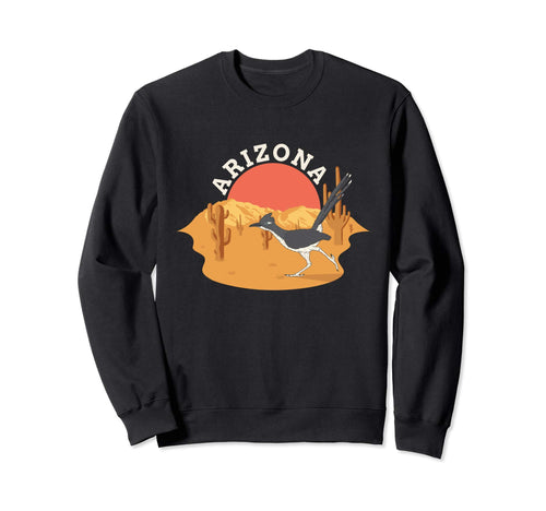 Arizona Roadrunner Boho Desert Cactus Sweatshirt - Graphic Print for Adults - T-Shirt, Sweatshirt, Hoodie