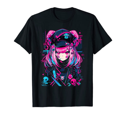 Anime Manga Cyberpunk Japanese T-Shirt - Graphic Print for Adults - T-Shirt, Sweatshirt, Hoodie