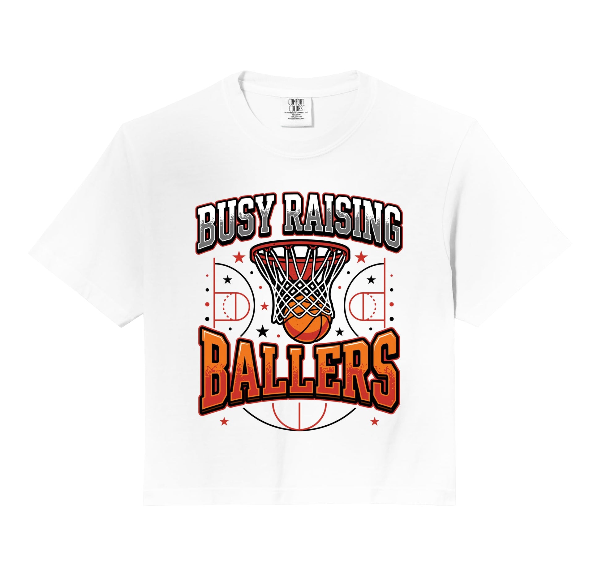 Busy Raising Ballers Basketball Dad Hoodie - Custom Art Print for Adults - T-Shirt, Sweatshirt, Hoodie