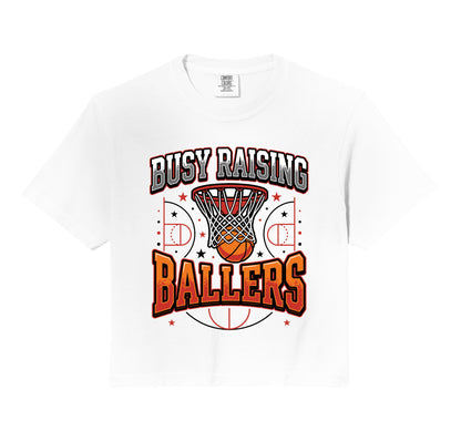 Busy Raising Ballers Basketball Dad Hoodie - Custom Art Print for Adults - T-Shirt, Sweatshirt, Hoodie