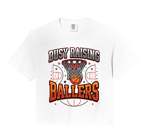 Busy Raising Ballers Basketball Dad Hoodie - Custom Art Print for Adults - T-Shirt, Sweatshirt, Hoodie