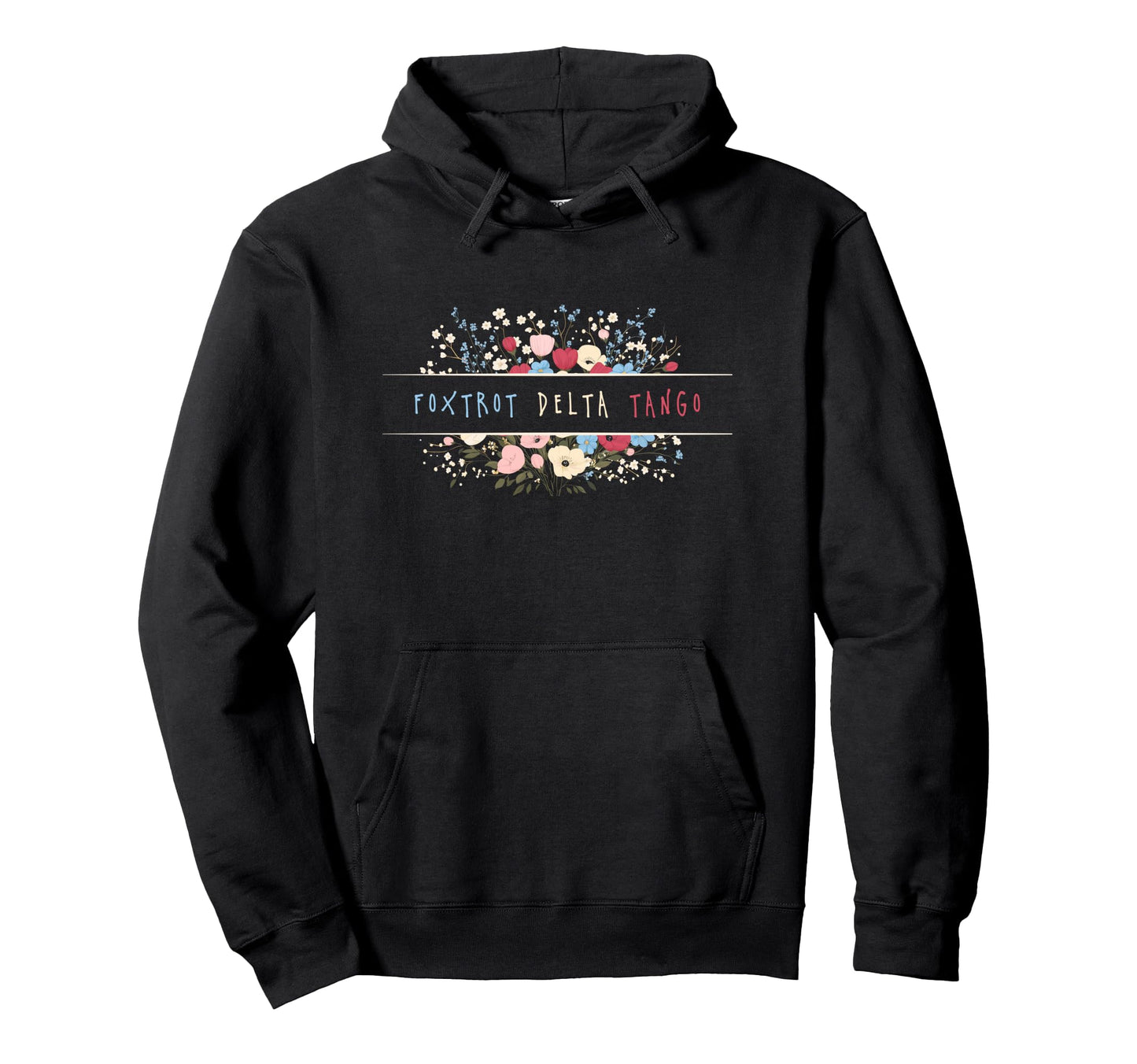 Womens Foxtrot Tango Delta Boho Hoodie - Casual Everyday Wear for Adults - T-Shirt, Sweatshirt, Hoodie