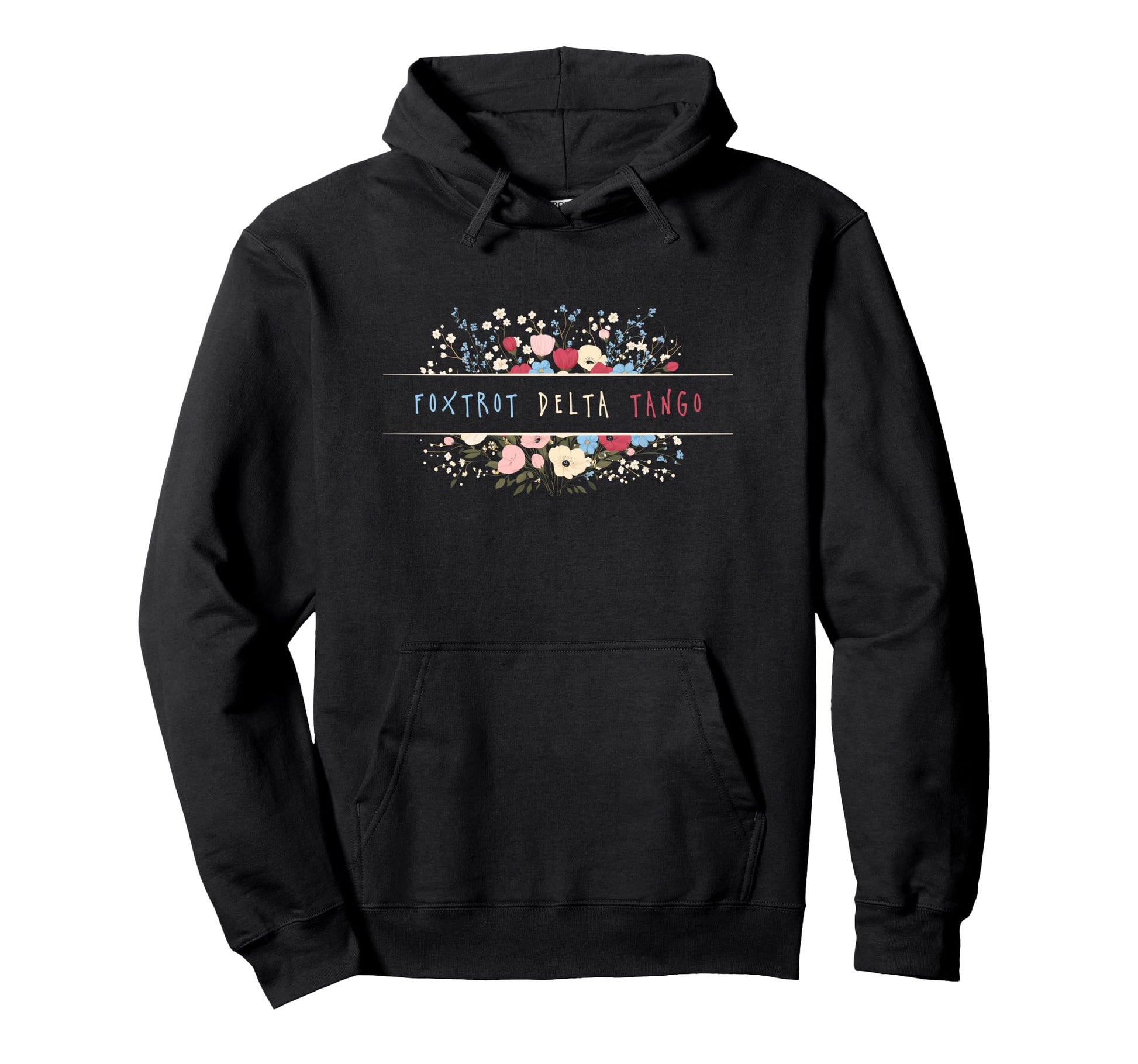 Womens Foxtrot Tango Delta Boho Hoodie - Casual Everyday Wear for Adults - T-Shirt, Sweatshirt, Hoodie