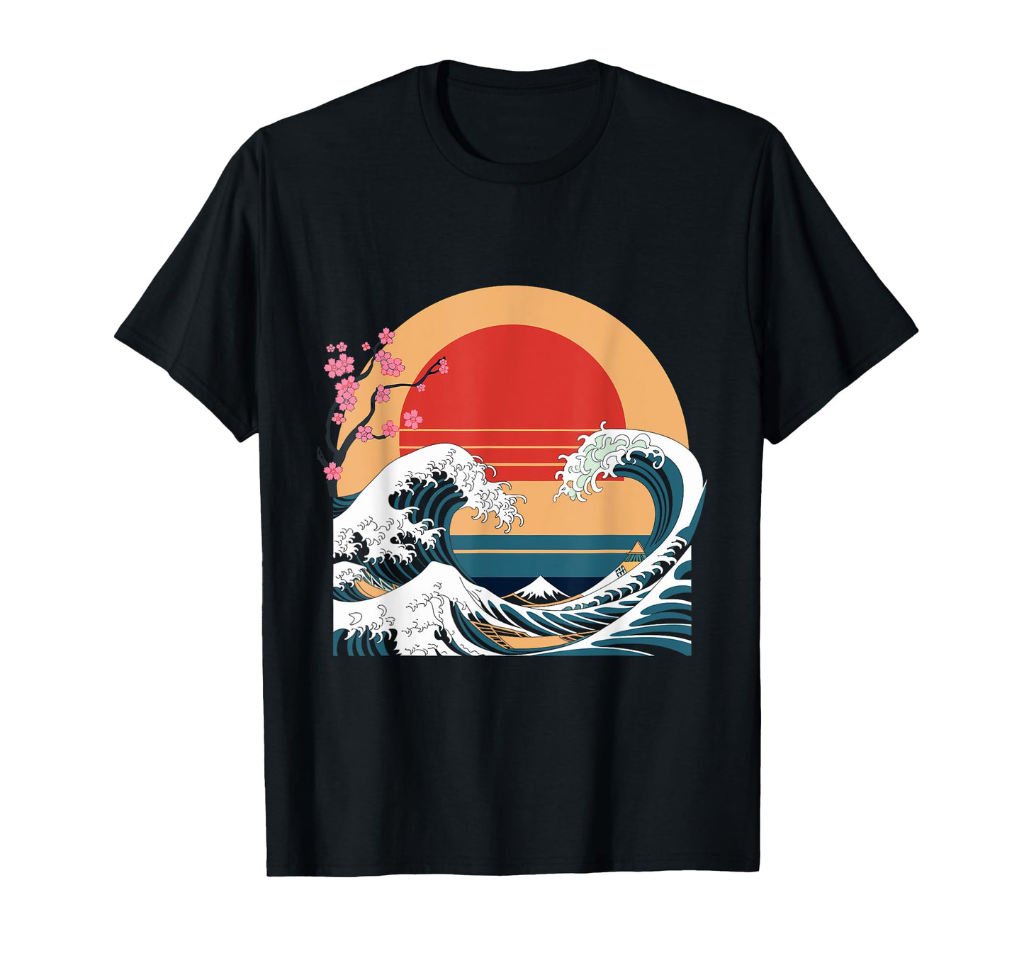 Big Wave Vaporwave Aesthetic 80S T-Shirt - Streetwear Style for Adults - T-Shirt, Sweatshirt, Hoodie