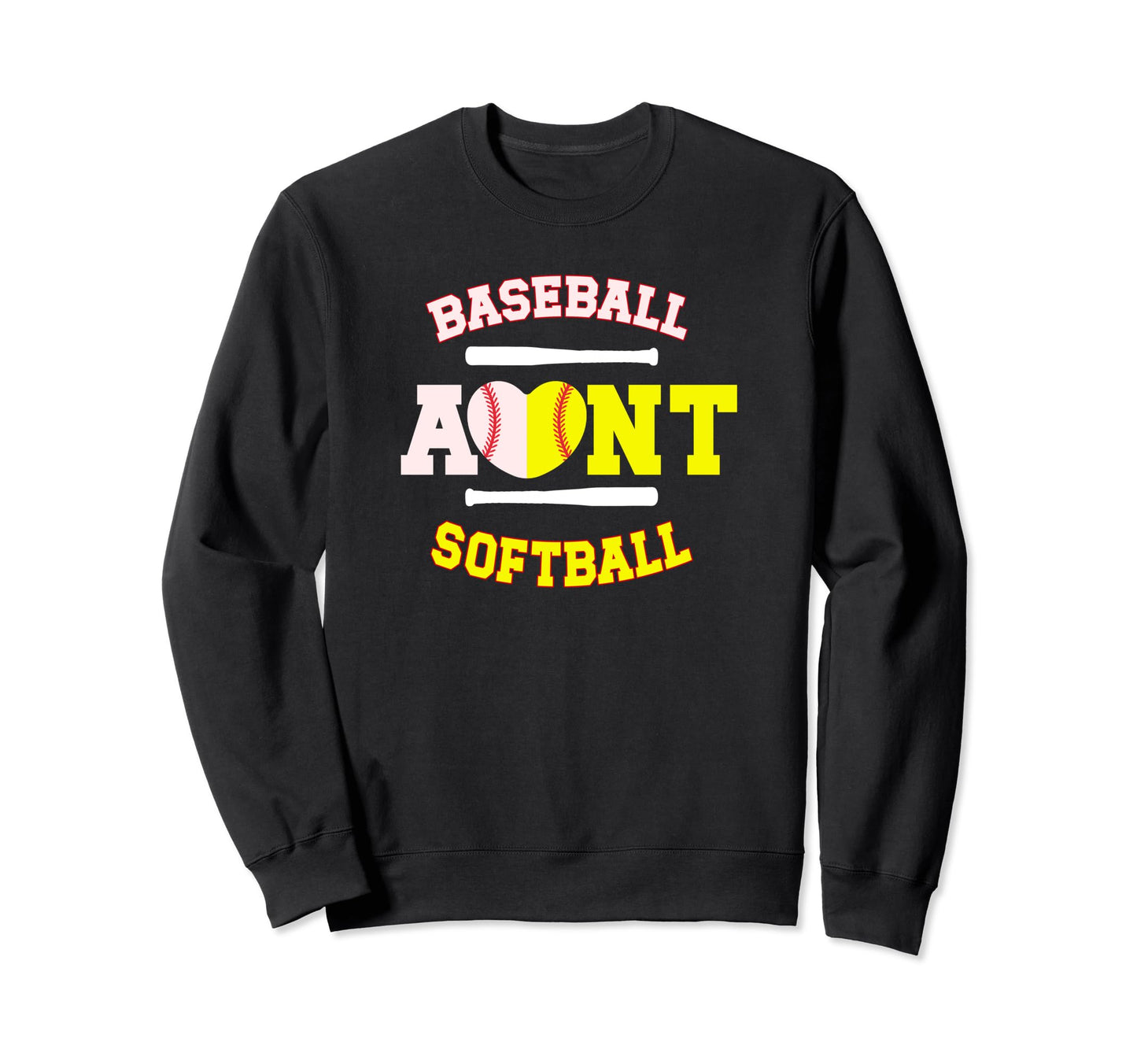Baseball Softball Aunt Softball Sweatshirt - Novelty Apparel Unisex - T-Shirt, Sweatshirt, Hoodie