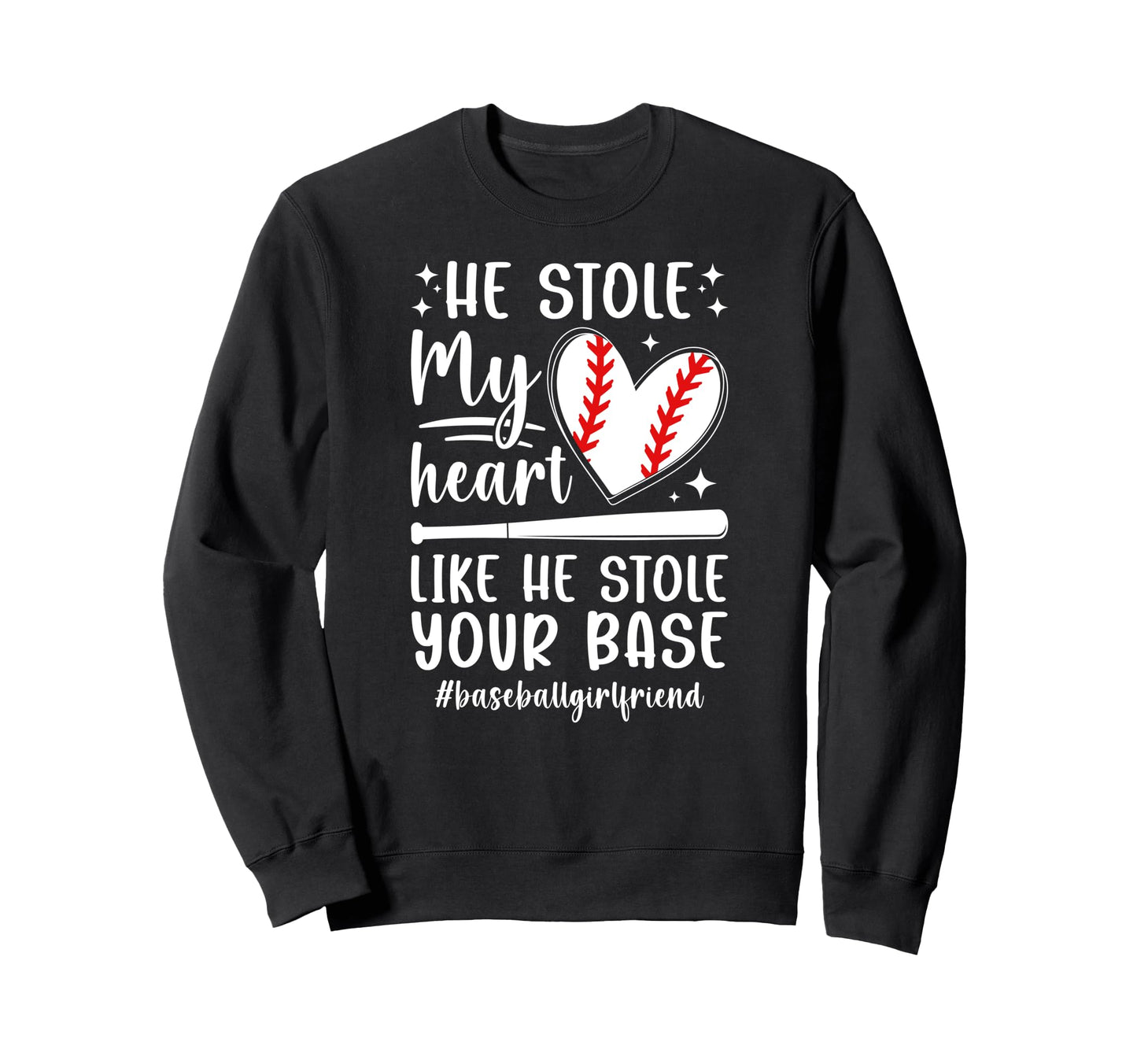 Proud Baseball Girlfriend Baseball Sweatshirt - Trendy Graphic Unisex - T-Shirt, Sweatshirt, Hoodie