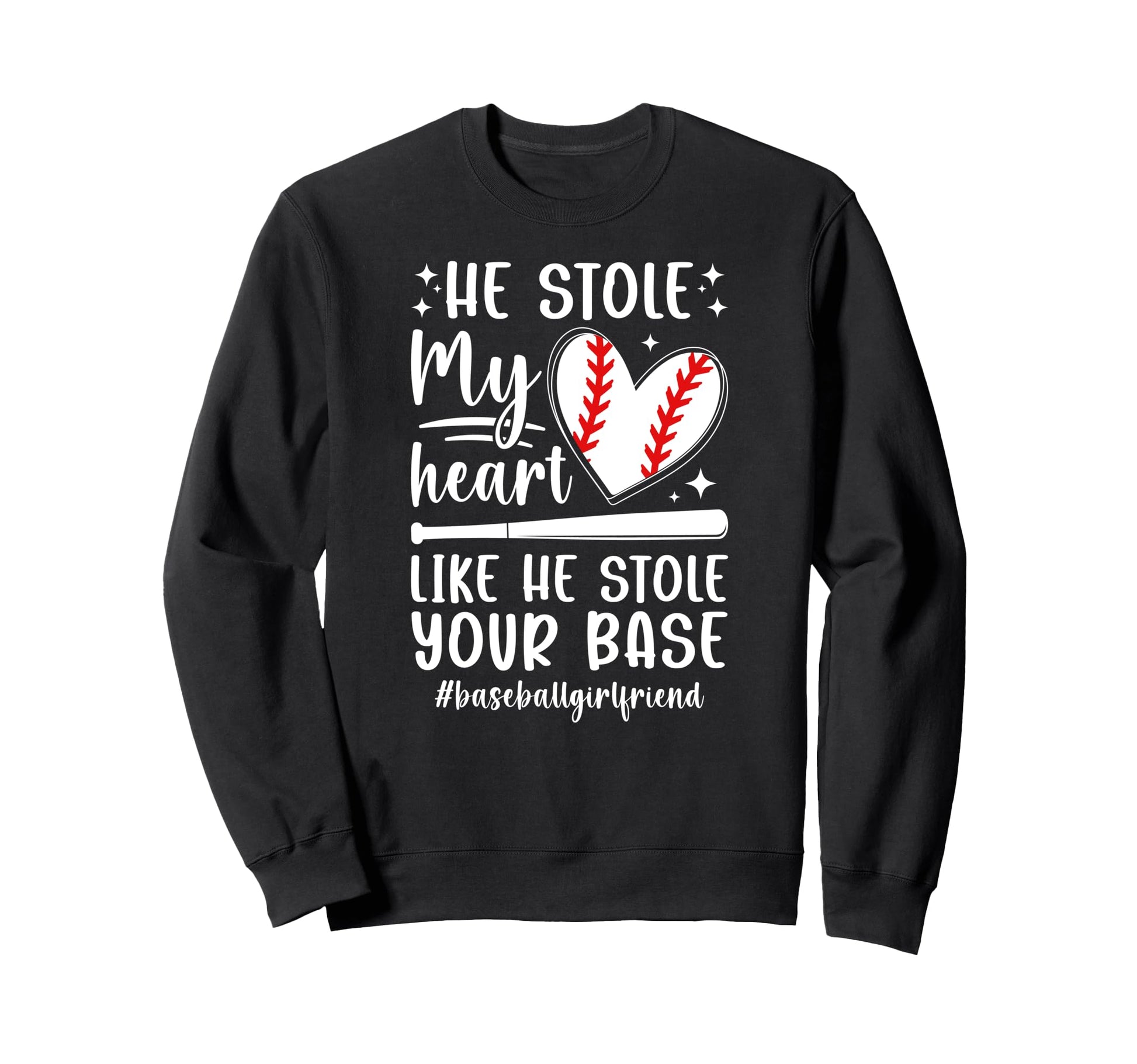 Proud Baseball Girlfriend Baseball Sweatshirt - Trendy Graphic Unisex - T-Shirt, Sweatshirt, Hoodie