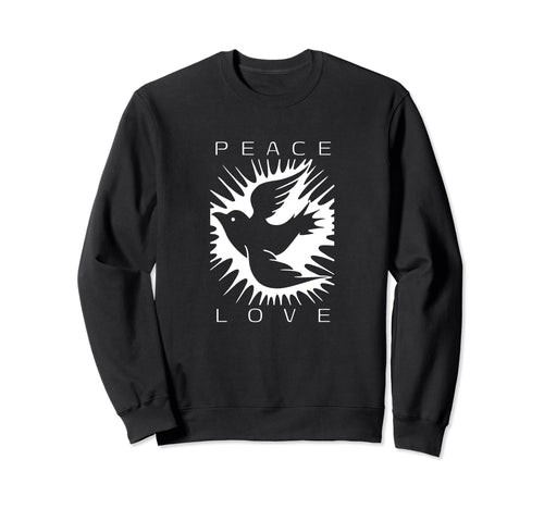 Peace And Love Dove Sweatshirt - Minimalist Print Unisex - T-Shirt, Sweatshirt, Hoodie