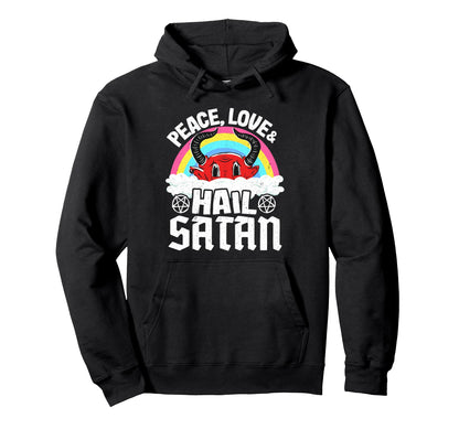 Punk Band Death Metal Rainbow Peace Hoodie - Trendy Graphic for Adults - T-Shirt, Sweatshirt, Hoodie