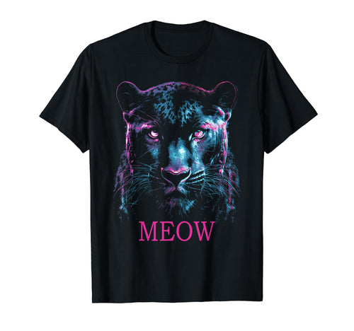 Panther Black Cyberpunk Aesthetic T-Shirt - Casual Everyday Wear Unisex - T-Shirt, Sweatshirt, Hoodie