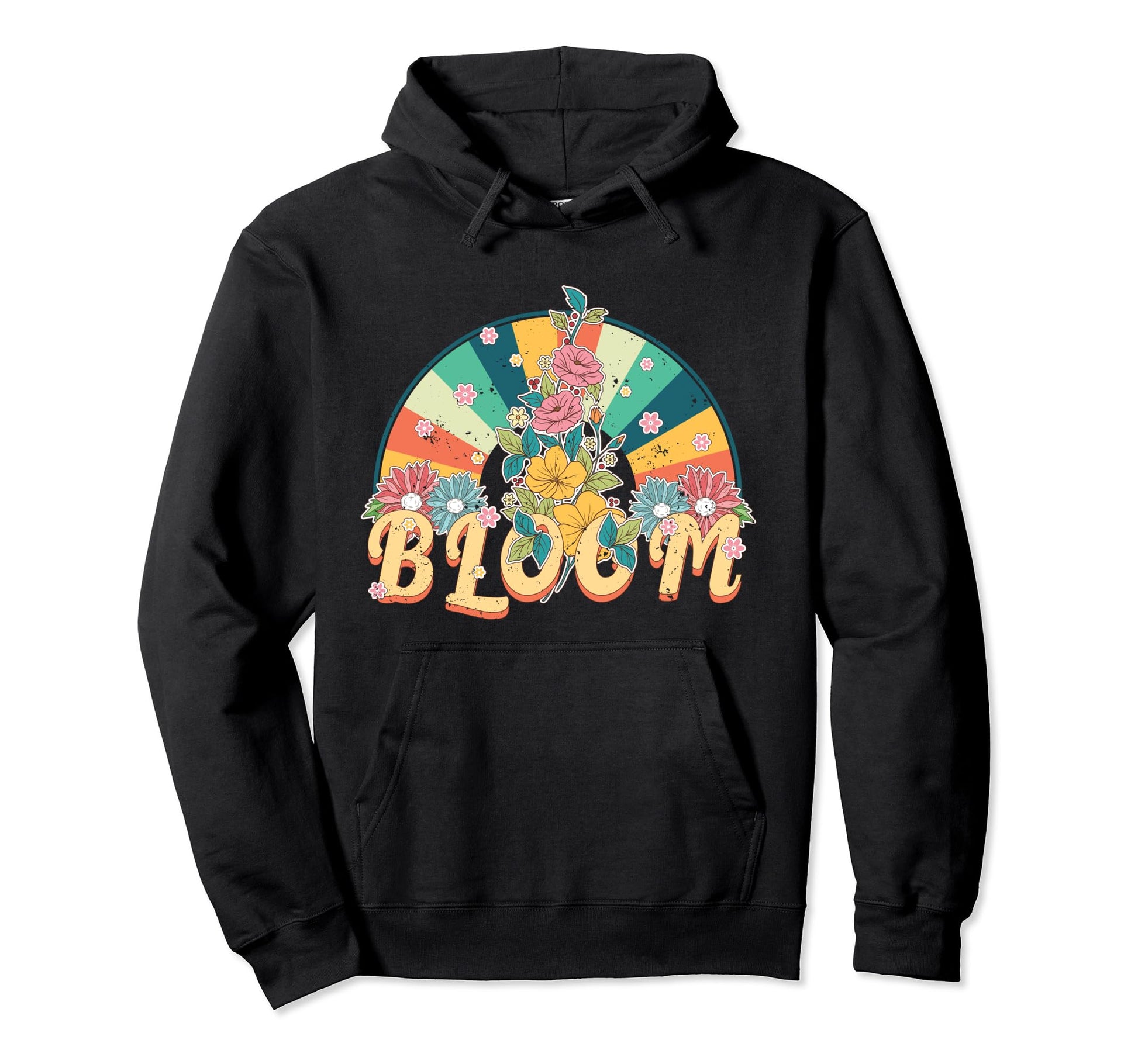 Bloom Flower Power Hippie Boho Hoodie - Novelty Apparel for Adults - T-Shirt, Sweatshirt, Hoodie