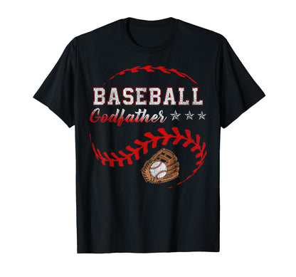 Baseball Godfather Funny Baseball T-Shirt - Casual Everyday Wear Men Women - T-Shirt, Sweatshirt, Hoodie