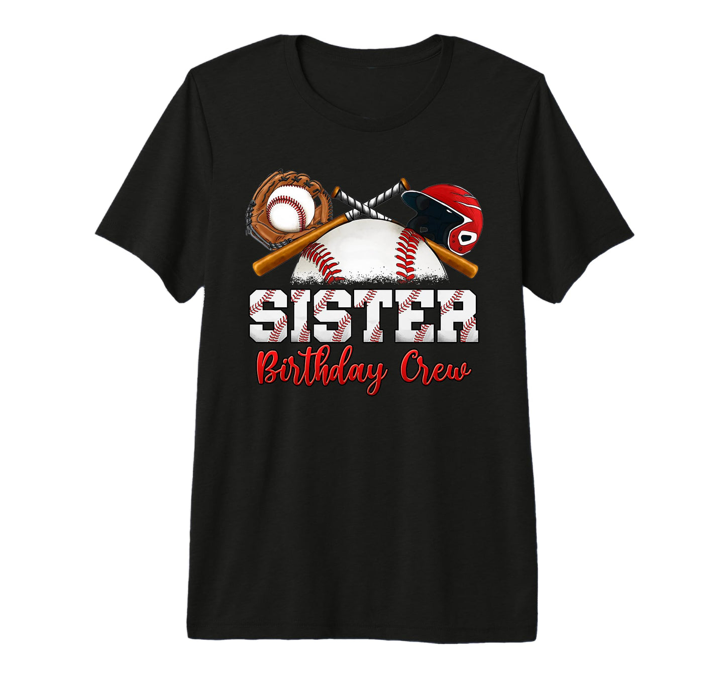 Baseball Birthday Party Sports T-Shirt - Custom Art Print for Adults - T-Shirt, Sweatshirt, Hoodie