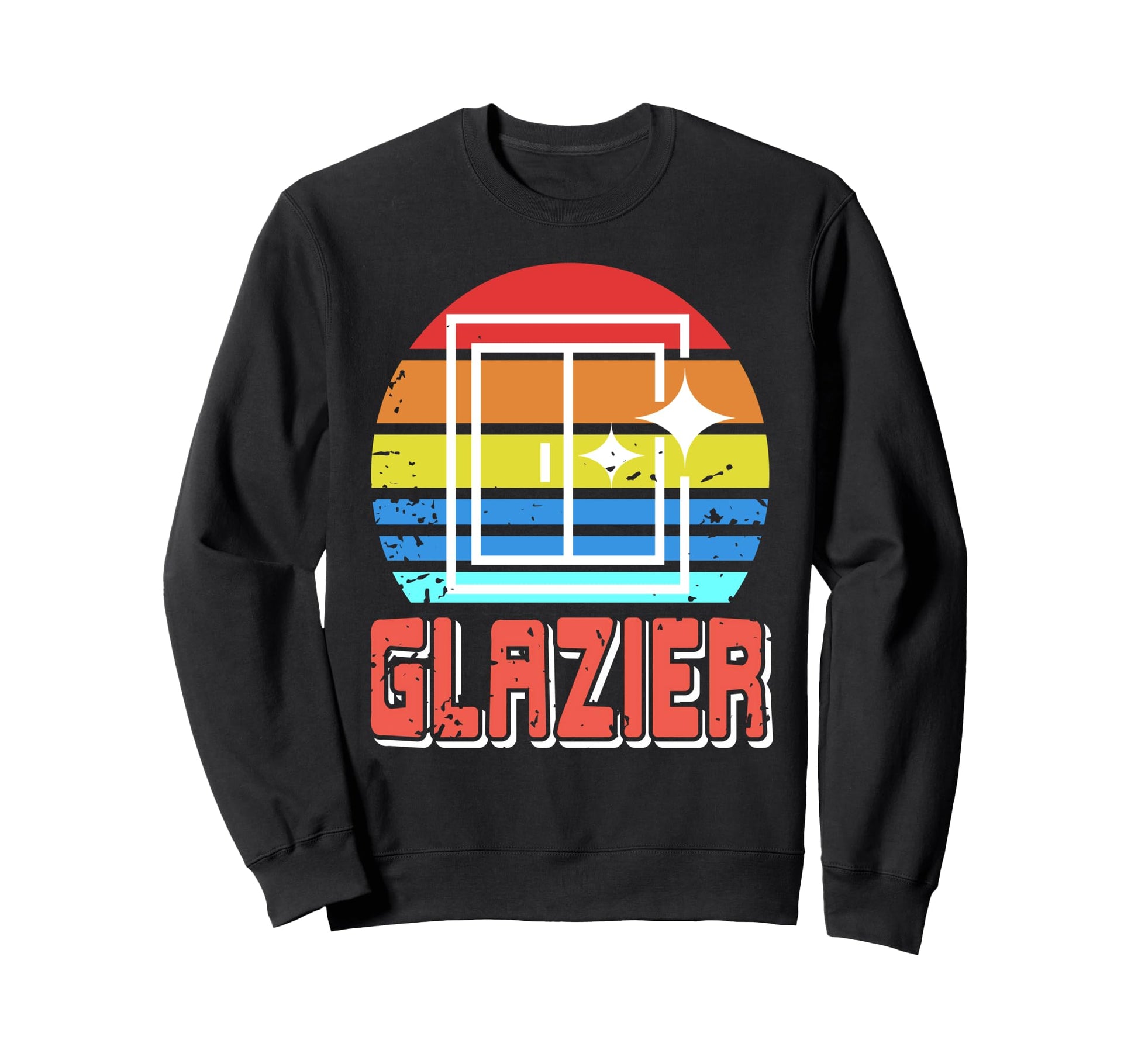 Glazier Sliding Door Worker Sweatshirt - Fun Novelty Design for Adults - T-Shirt, Sweatshirt, Hoodie