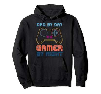 Dad Day Gamer Night Fathers Day Daddy Hoodie - Novelty Apparel Men Women - T-Shirt, Sweatshirt, Hoodie
