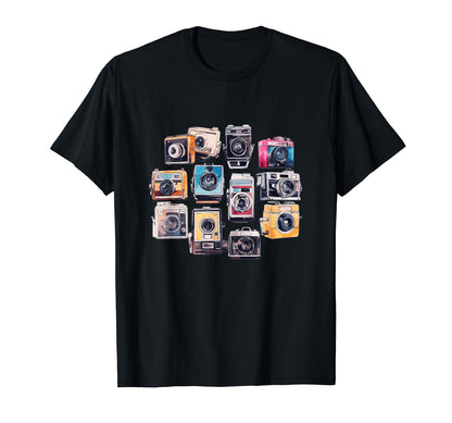 Cameras Photographer Camera Collector T-Shirt - Streetwear Style for Adults - T-Shirt, Sweatshirt, Hoodie