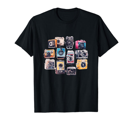 Cameras Photographer Camera Collector T-Shirt - Streetwear Style for Adults - T-Shirt, Sweatshirt, Hoodie