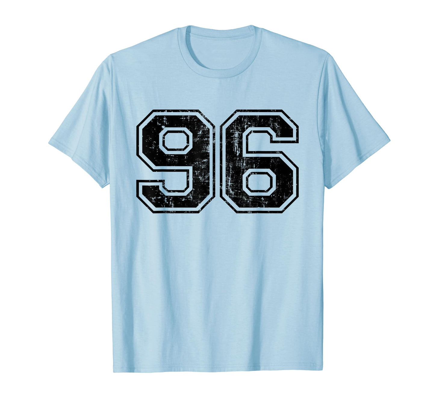 Number 96 Varsity Distressed Sport Team T-Shirt - Graphic Print Unisex - T-Shirt, Sweatshirt, Hoodie