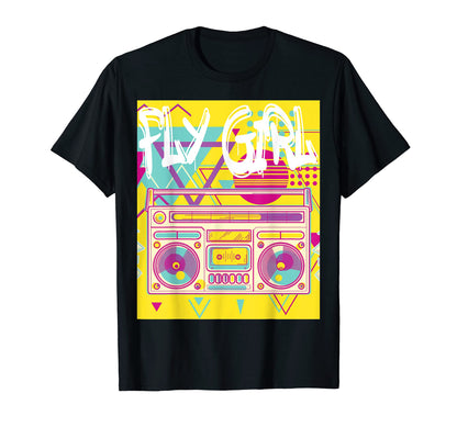 Fly 80S 90S B Old School Hip Hop T-Shirt - Custom Art Print Men Women - T-Shirt, Sweatshirt, Hoodie