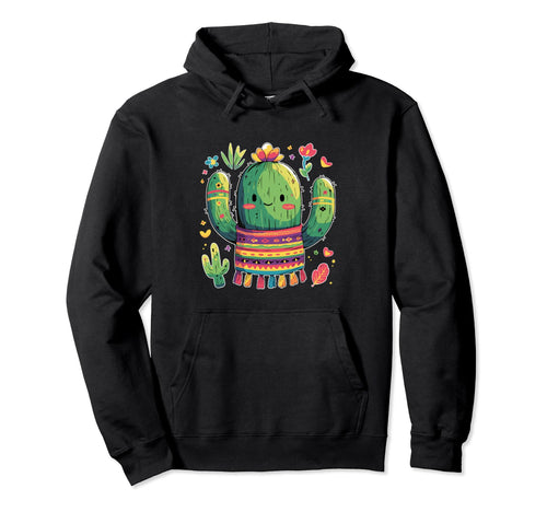 Cactus Serape Succulent Plant Cacti Botany Hoodie - Unique Graphic Unisex - T-Shirt, Sweatshirt, Hoodie