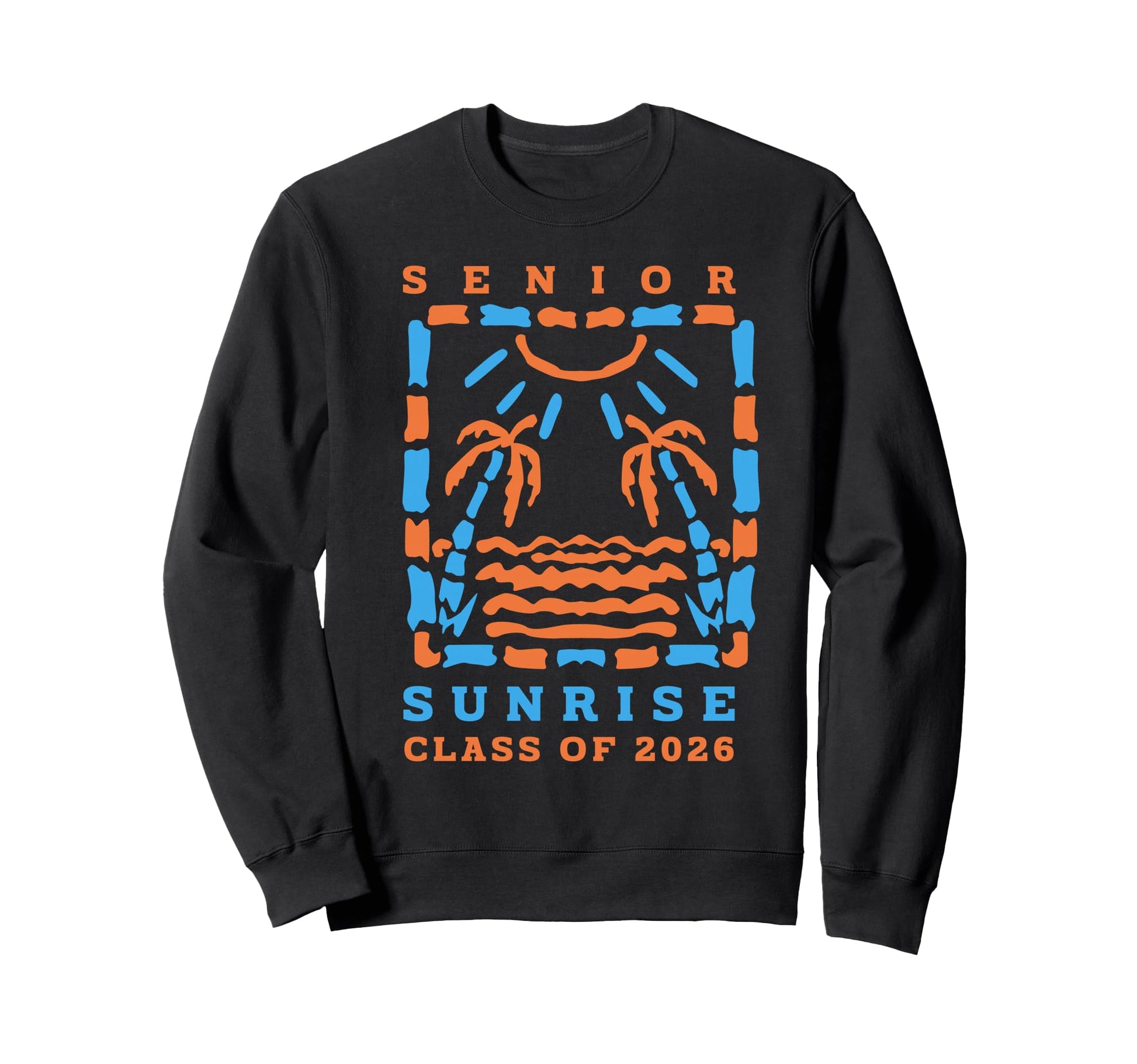 Senior Sunrise 2026 Boho Colorful Sweatshirt - Unique Graphic for Adults - T-Shirt, Sweatshirt, Hoodie