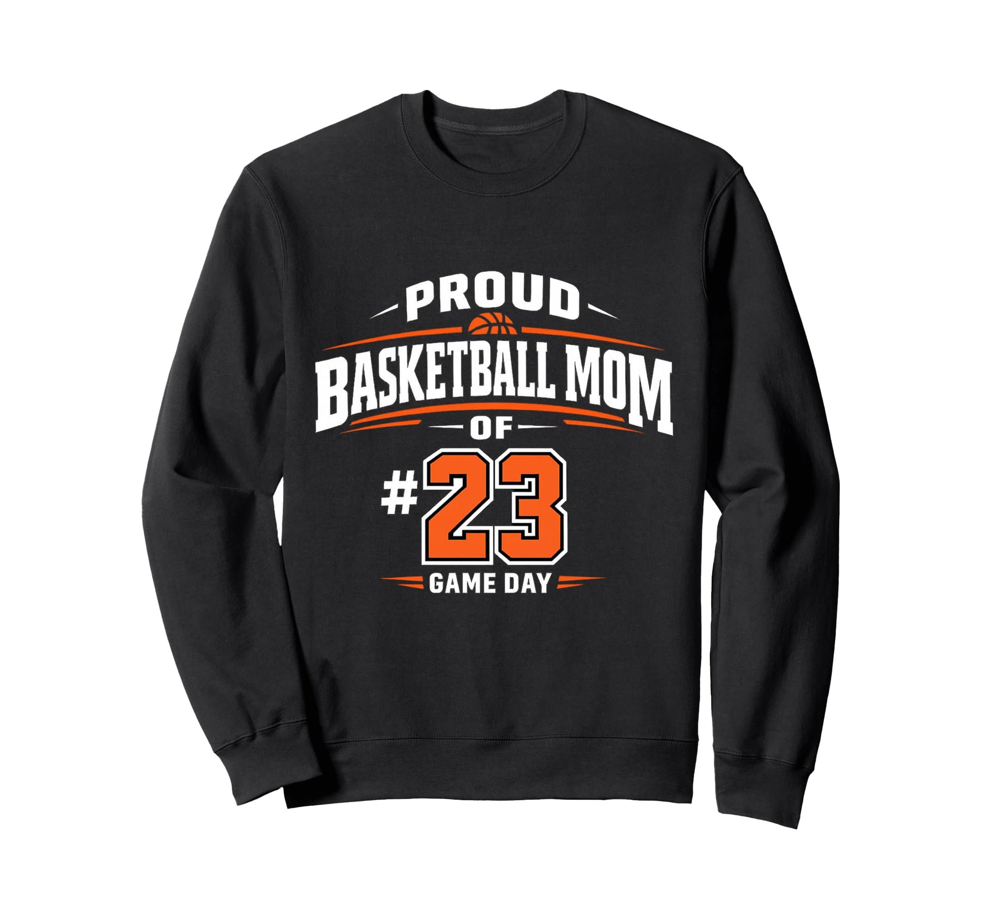 Basketball Mom 23 Game Day Sweatshirt - Minimalist Print for Adults - T-Shirt, Sweatshirt, Hoodie