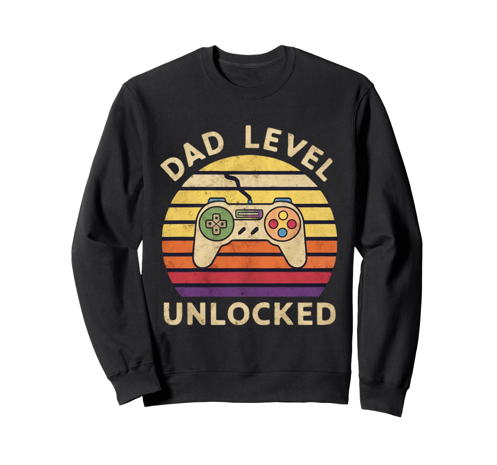 Dad Level Unlocked Funny New Dad Sweatshirt - Custom Art Print Men Women - T-Shirt, Sweatshirt, Hoodie