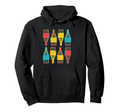 Glitch Rj 45 Ethernet Connectors Hoodie - Unique Graphic Men Women - T-Shirt, Sweatshirt, Hoodie