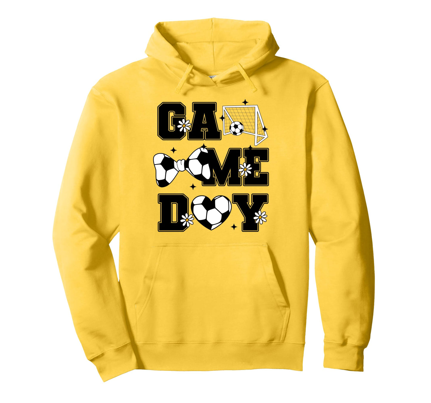 Soccer Game Day Bow And Heart Soccer Mom Hoodie - Aesthetic Graphic Unisex - T-Shirt, Sweatshirt, Hoodie